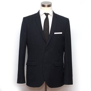 H&M‎ Mens Blazer Sport Coat Two Button Casual Jacket Size 44R D090478